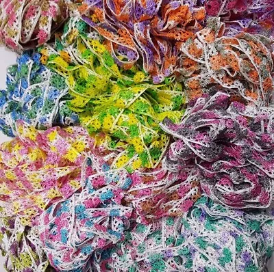£1.29 • Buy 1 Yard Beautiful Stylish Embroidered  Lace Trimming Ribbon Dress Making Craft