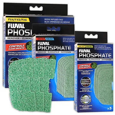 Fluval Phosphate Remover Media Pad Resin-Infused 07 External Filters Aquarium • £11.95