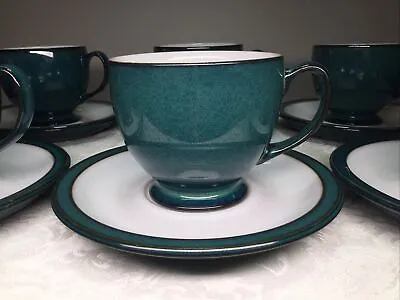$64.99 • Buy Denby Greenwich Cup & Saucer Set Of 6
