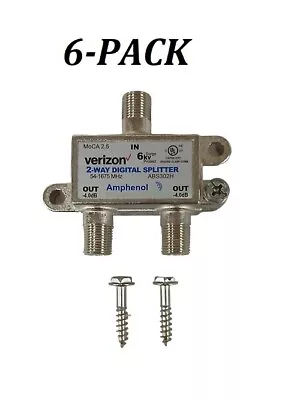 (6-PACK) Verizon ABS302H Amphenol 2-Way Digital Splitter MoCA 2.5 54-1675MHz 6kv • $19.99