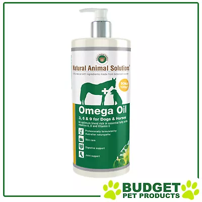 Natural Animal Solutions NAS Omega 36 & 9 Oil For Dogs & Horses 1L • $44.57