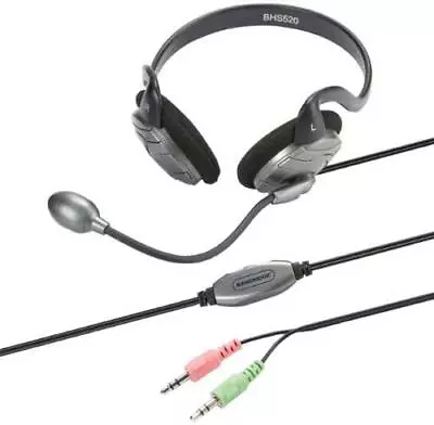 £7.92 • Buy BHS520 PC / Gaming Headset Soft Ear Cushion Mic SKYPE APPROVED VOIP
