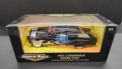 American Muscle Ertl 1951 Chopped Mercury 1/18 Flames Bc5 • $49.50