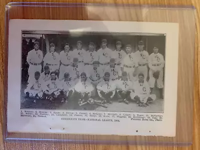 1909 Spalding CINCINNATI REDS Miller Huggins TEAM PHOTO 5 X7 • $8.40