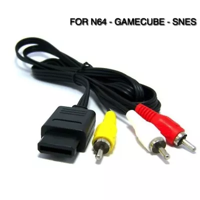 Av Cables Leads For Nintendo 64 Super Nintendo Snes Gamecube N64 Brand New • $7.95