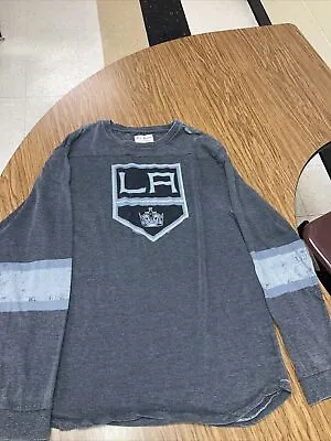 Los Angeles LA Kings Red Jacket Distressed Long Sleeve Shirt XL Cotton NWT • $30