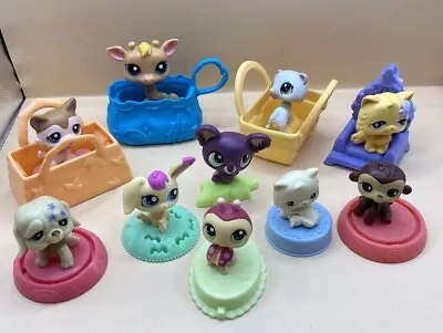 LPS LITTLEST PET SHOP Lot 10 McDonald's Happy Meal Ladybug Dog Cat Giraffe Bunny • $11.88