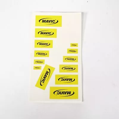 NOS Genuine Mavic Stickers Decals Rim Chainstay Yellow • $4.99