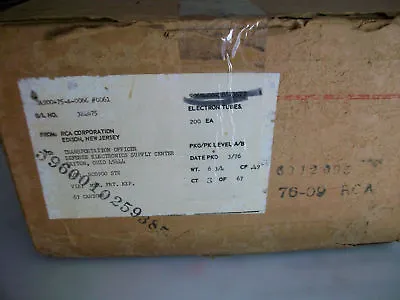 Nos Case Of 200  Rca  1a3  Electron Tubes • $99