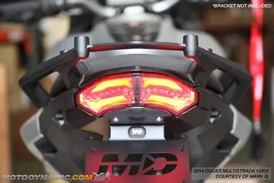 2010-2014 Ducati Multistrada 1200 SEQUENTIAL Turn Signals LED Tail Light SMOKE • $130.95