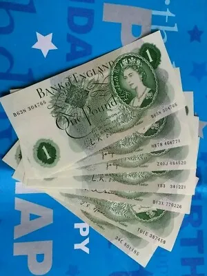 £8.99 • Buy Vintage £1 One Pound Note.  Clean & Genuine Bank Of England Priced Per Note.