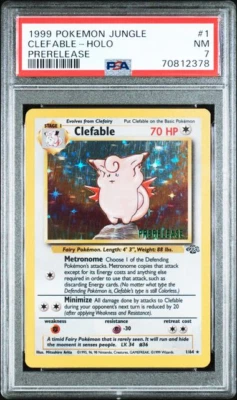 $479 • Buy 1999 Pokemon Jungle CLEFABLE Holo PRERELEASE PSA 7 1/64