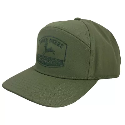 John Deere LP83259-JD Men's Cotton Twill 7 Panel Embroidered Cap/Hat One Size • $30