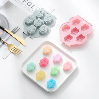 £2.95 • Buy 3D OWL Silicone Cake Fondant Sugarcraft Mold Wax Clay Soap Candle Making Mould