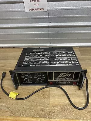 Peavey CS-400 Stereo Commercial Series Power Amplifier POWERS ON UNTESTED PARTS • $74.99