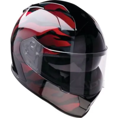 Z1R Warrant Panthera Unisex Full Face Protective Motorcycle Helmets - Black/Red • $129.95