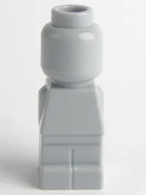 LEGO Micro Figure Minifigure Light Bluish Gray Guy Tiny Figure Statue Plain • $11.95