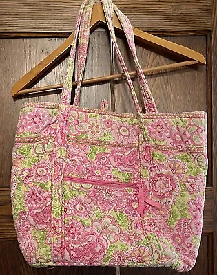 Vera Bradley Vera Tote Bag Petal Pink ~ Toggle/Loop Closure ~ Retired • $24.99