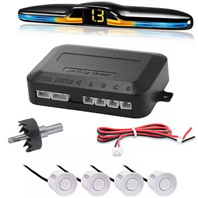 Parking Sensors Car Reverse Backup Radar Warning System W/LED Distance Display • $26