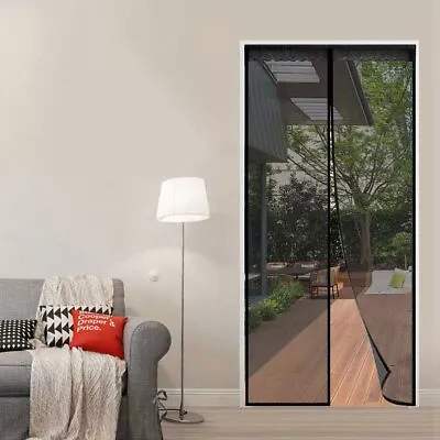 Reliancer Fiberglass Magnetic Screen Door 36 X80  Large Magnet Patio Door Mes... • $26.53