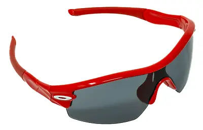 Oakley Radar Path Straight Stem Sunglasses Polished Red Dark Grey Road Bike MTB • $89.95