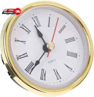 Classic Clock Craft Quartz Movement 2-1/2 (65Mm) Round Clocks Head Insert Roman  • $10.71