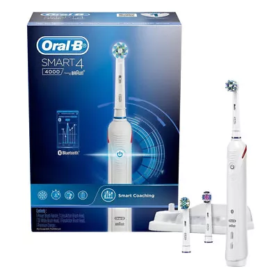 Oral-B Smart 4 4000 Electric Toothbrush - White • $126.25