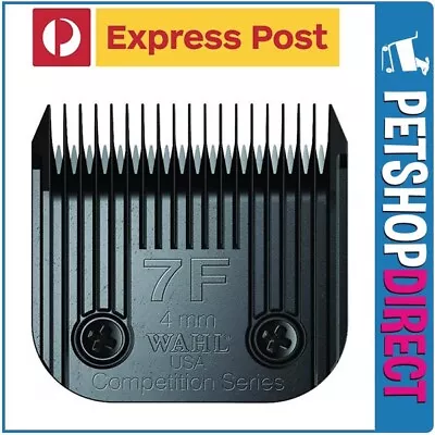 Wahl ULTIMATE Competition Clipper Blade Set #7F Size 4mm BLACK EXPRESS POST • $74.95