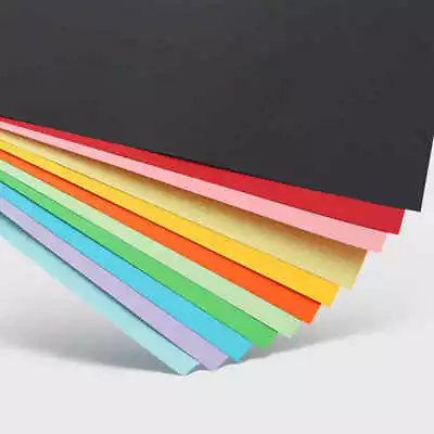 Colour Card Stock 260gsm Blank A4 A5 A6 Craft Style Paper Cardstock Cardmaking • £1.99