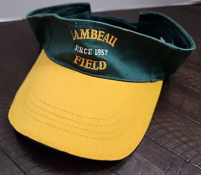 SGA Lambeau Field Green Bay Packers Visor Adult One Size Green • $12