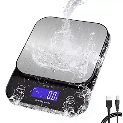 Waterproof Food Scale 0.1g/0.01oz High Precision 5kg/11lb Washable USB Re... • $39.88