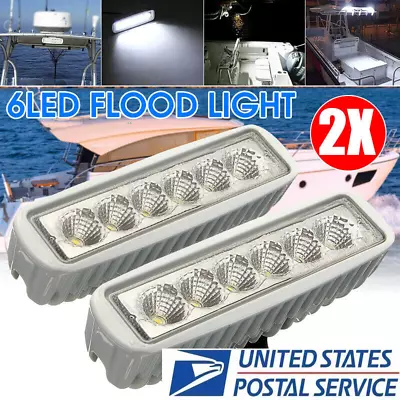 2x 18W 12V Spreader Led Aluminum White Car Marine Yacht Flood Light Work Lamp • $42
