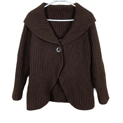 100% Yak Wool Women’s Shawl Collar Cardigan Sweater - Size Medium • $65