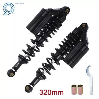 Pair 12.5  320mm Motorcycle Rear Shock Absorbers Air Suspension For Honda CB • $63.78