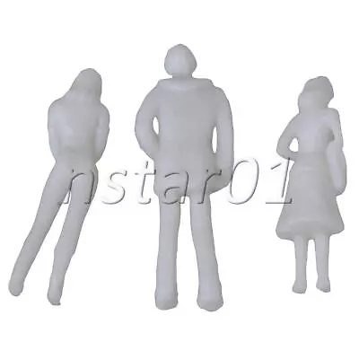 Model People FIGURES 1:75 Set Of 100 White • $7.62