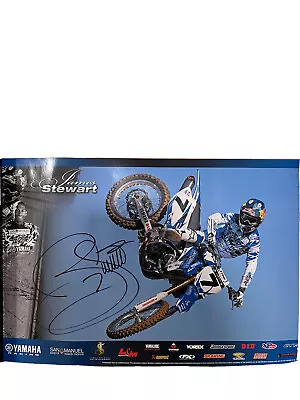 James “Bubba” Stewart Autographed Yamaha Poster • $60
