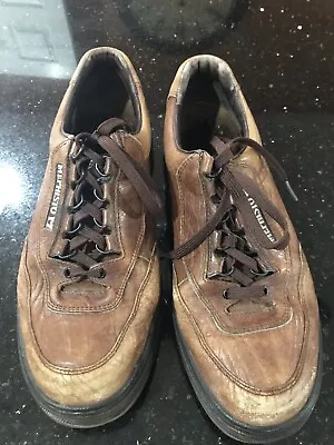 Mephisto Runoff Air-Jet Brown Leather Walking Comfort Shoes Men’s Size 9.5 • $33