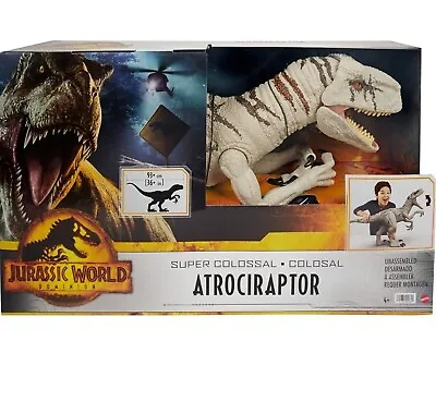 Jurassic World Dominion Super Colossal Atrociraptor JW Dinosaur Figure Raptor • $199