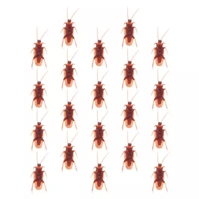 20pcs Fake Roaches Halloween Prank Plastic Realistic Joke Toys-RL • £6.78