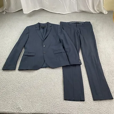 H&M 2-Piece Suit Mens 42R Slim Jacket Sport Coat + 36R Dress Pants (meas 35x33) • $39.88