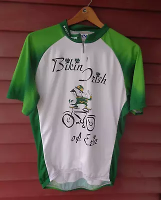 Voler BIKIN' IRISH Of ERIN & Irish Prayer BIKE Cycling JERSEY Men's - XL • $25