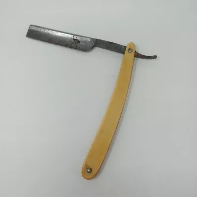 Vtg W.h. Morley And Sons Clover Brand Germany Straight Razor Rheingold • $28