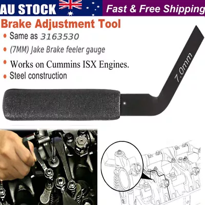 Engine Brake Adjustment Tool 7MM/3163530 Jake Brake Feeler Gauge For Cummins ISX • $59.95