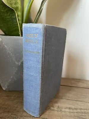 Vintage 1968 Holy Bible Colour Illustrated Preloved Hardcover • £8