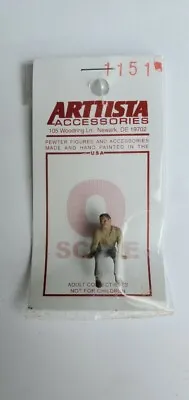 Arttista #1151 - Young Man Sitting - O Scale Figure - Model Trains - NEW • $8.79