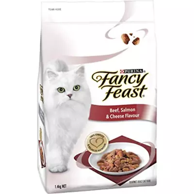 Fancy Feast Beef Salmon & Cheese Dry Cat Food 1.4kg- Fast & Free Shipping - • $44.75