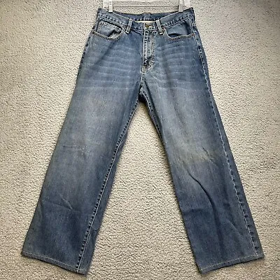 J. Crew Jeans Mens 32 X 30 Blue Straight Leg Medium Wash Denim Pants • $14.95