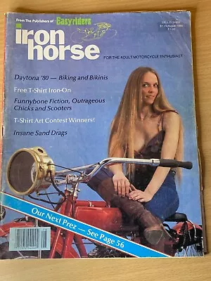 Vintage Iron Horse Magazine August 1980 Vol 2 #10 Adult Motorcycle Enthusiast • $19.99