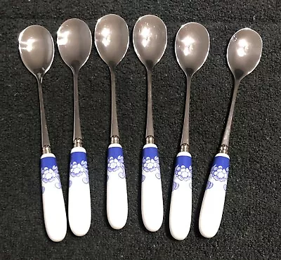 Spode Blue Meadow 6” Teaspoons Set Of 6 • $22.50