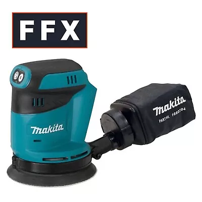 Makita DBO180Z 18v Random Orbit Disc Sander 125mm Disc Bare Unit Sanding 3 Speed • £121.54